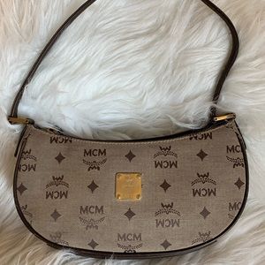 vintage mcm munchen shoulder bag